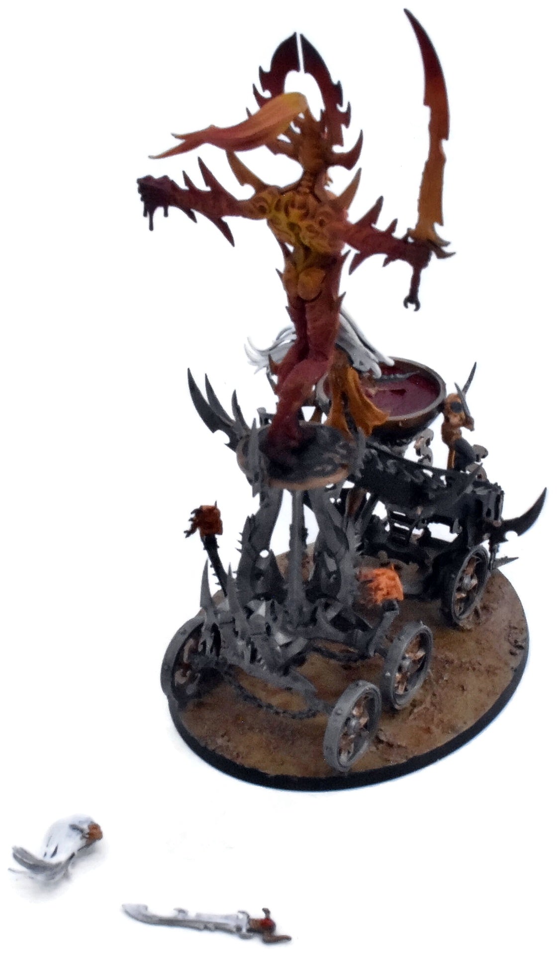 DAUGHTERS OF KHAINE Hag Queen On Cauldron Of Blood #1 Warhammer Sigmar 0692