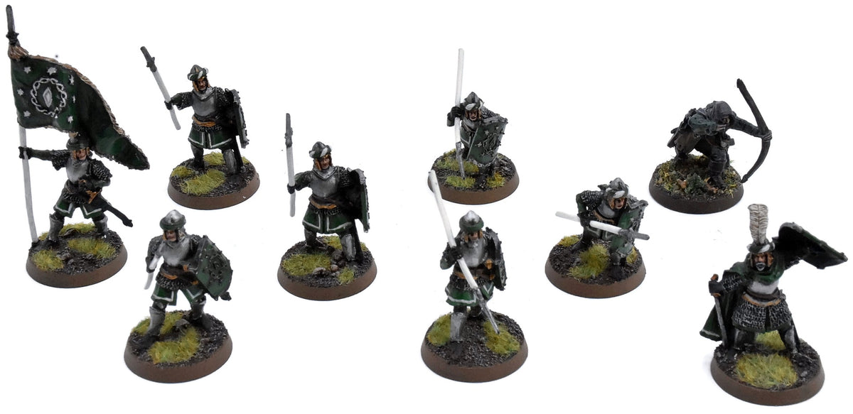 LOTR warriors of Arnor Captain banner #1 METAL LOTR 1 Ranger WELL PAINTED 0760