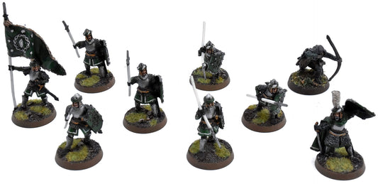 LOTR warriors of Arnor Captain banner #1 METAL LOTR 1 Ranger WELL PAINTED 0760
