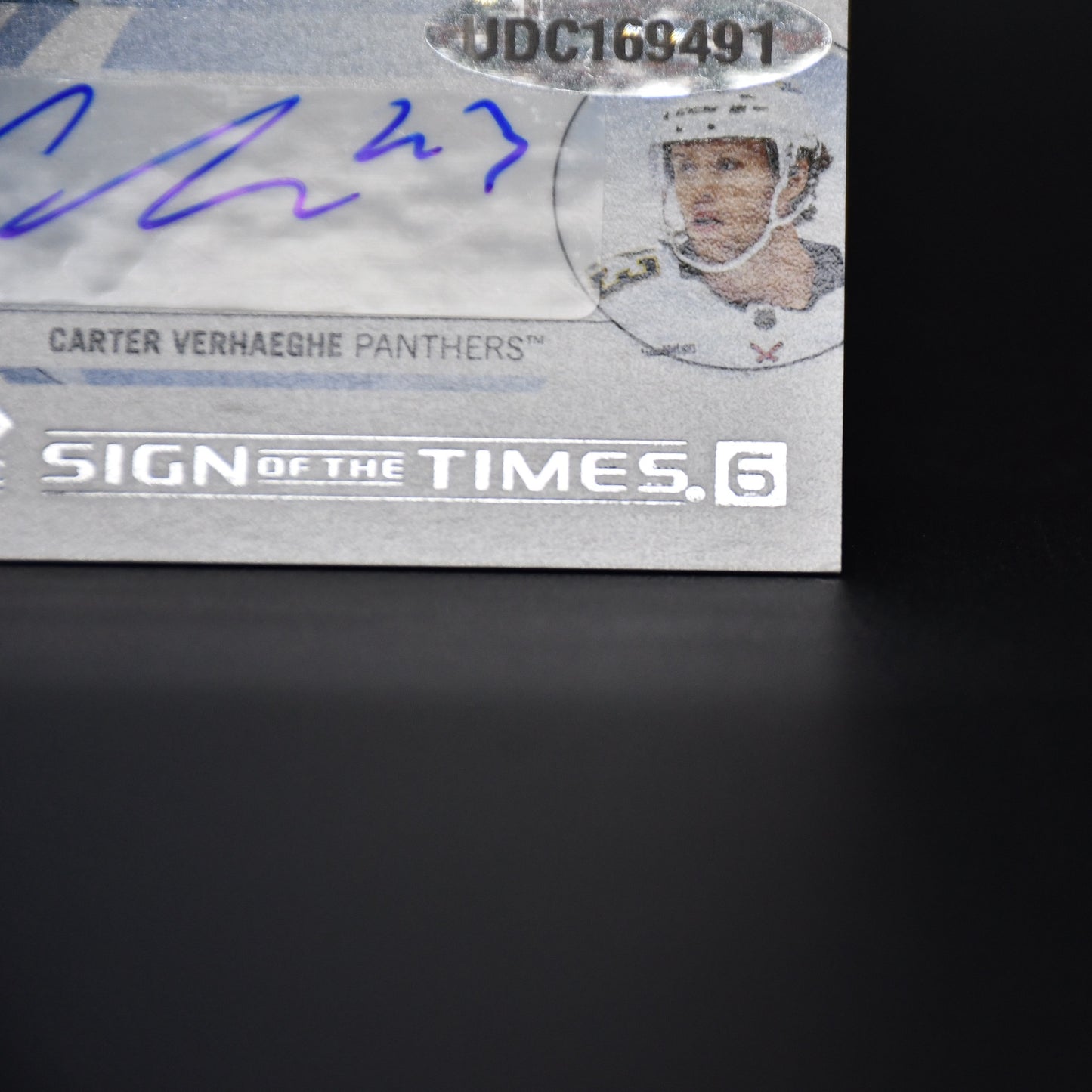 2024-25 Sign of the Times 6 Auto Tkachuk Reinhart Panthers Bobrovsky Barkov ST6-TLA