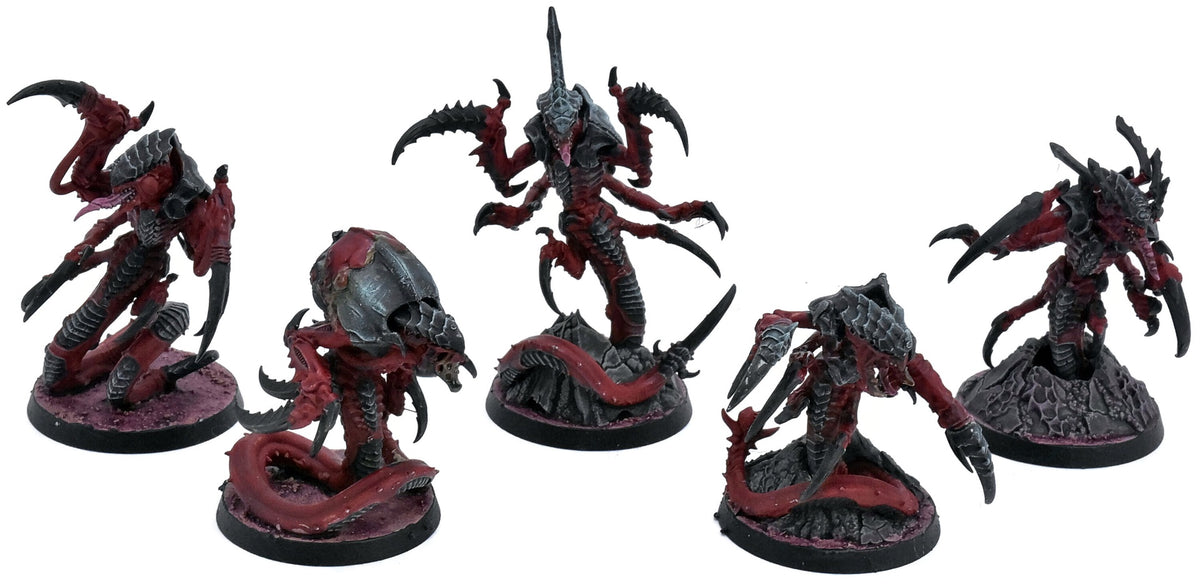 TYRANIDS 5 Raveners Brood #1 WELL PAINTED Warhammer 40K 0951