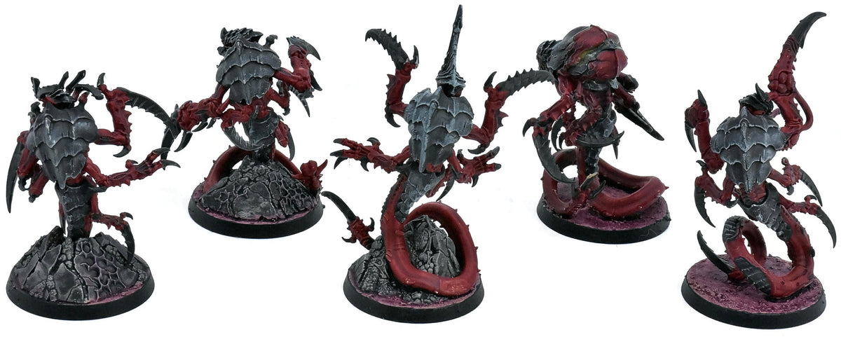 TYRANIDS 5 Raveners Brood #1 WELL PAINTED Warhammer 40K 0951