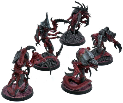 TYRANIDS 5 Raveners Brood #1 WELL PAINTED Warhammer 40K 0951