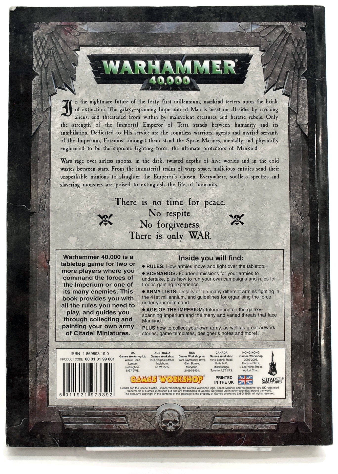 BOOKS & ACCESSORIES Core Book 1998 Paperback #1 GOOD Warhammer 40K 2769