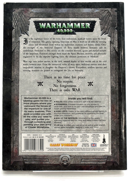BOOKS & ACCESSORIES Core Book 1998 Paperback #1 GOOD Warhammer 40K 2769