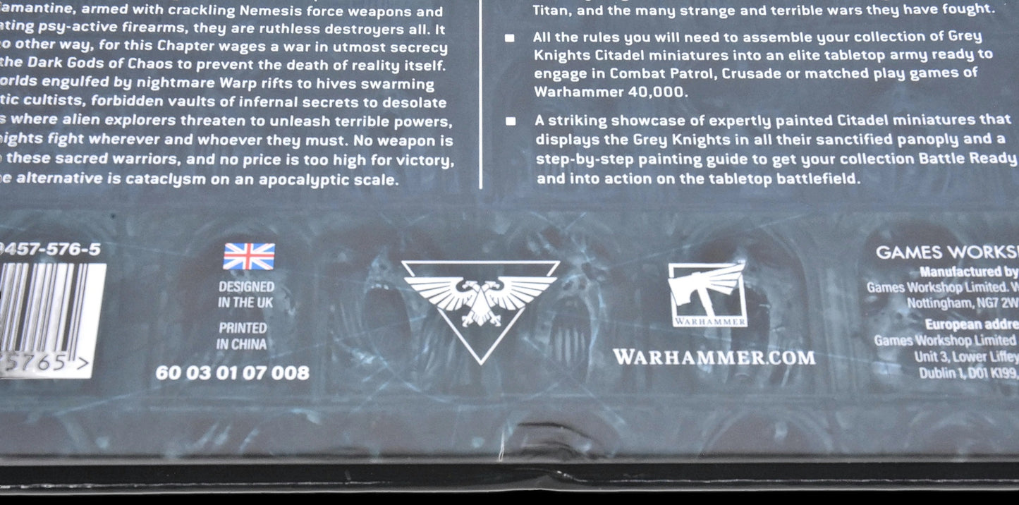 GREY KNIGHTS Codex #1 OK CONDITION Warhammer 40K 2783