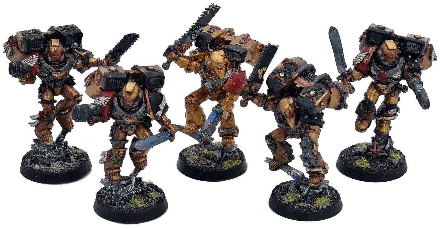 SPACE MARINES 5 Vanguard Veteran Squad #8 METAL Minotaurs 40K 2912
