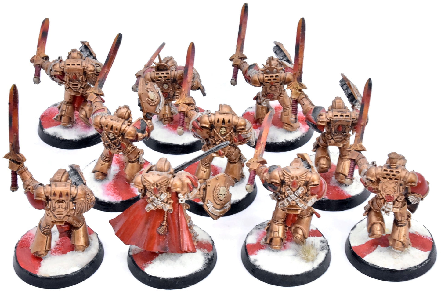 BLOOD ANGELS 10 Assault Intercessors #1 CONVERTED W/ Shield Warhammer 40K 0179