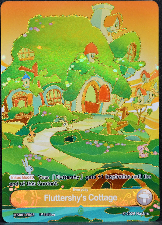 My Little Poney Card Game Fluttershy's Cottage SD01-ER02 1st Edition