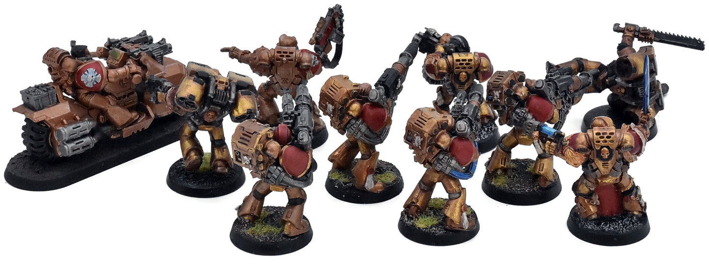SPACE MARINES 10 Loose Models #1 METAL Minotaurs 40K 2967