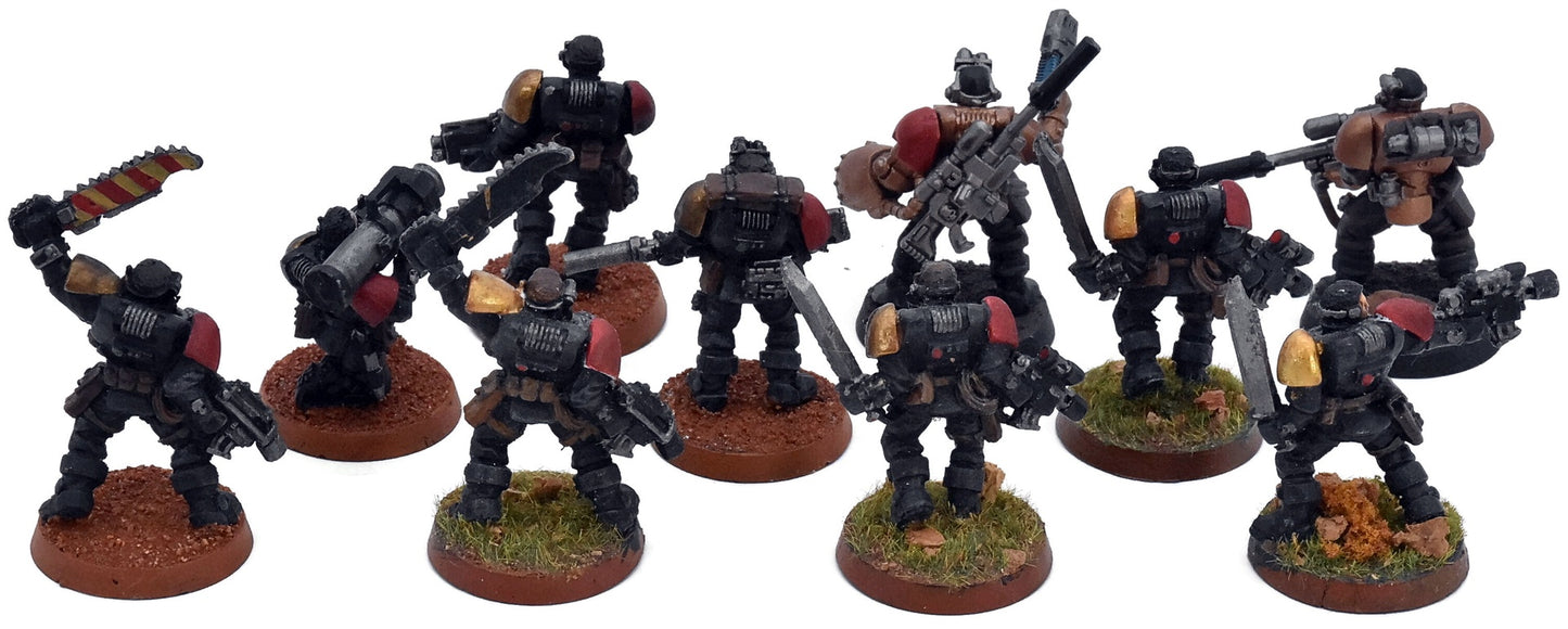 SPACE MARINES 10 Scouts #1 METAL Minotaurs 40K 2981