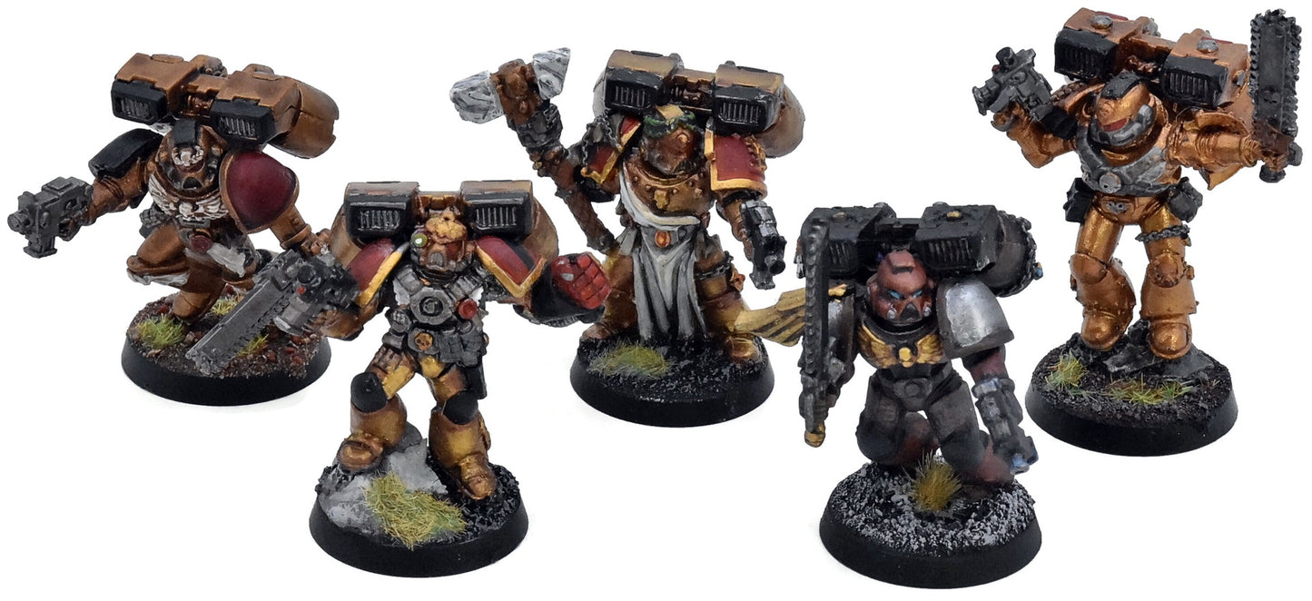 SPACE MARINES 5 Vanguard Veteran Squad #7 METAL Minotaurs 40K 3001