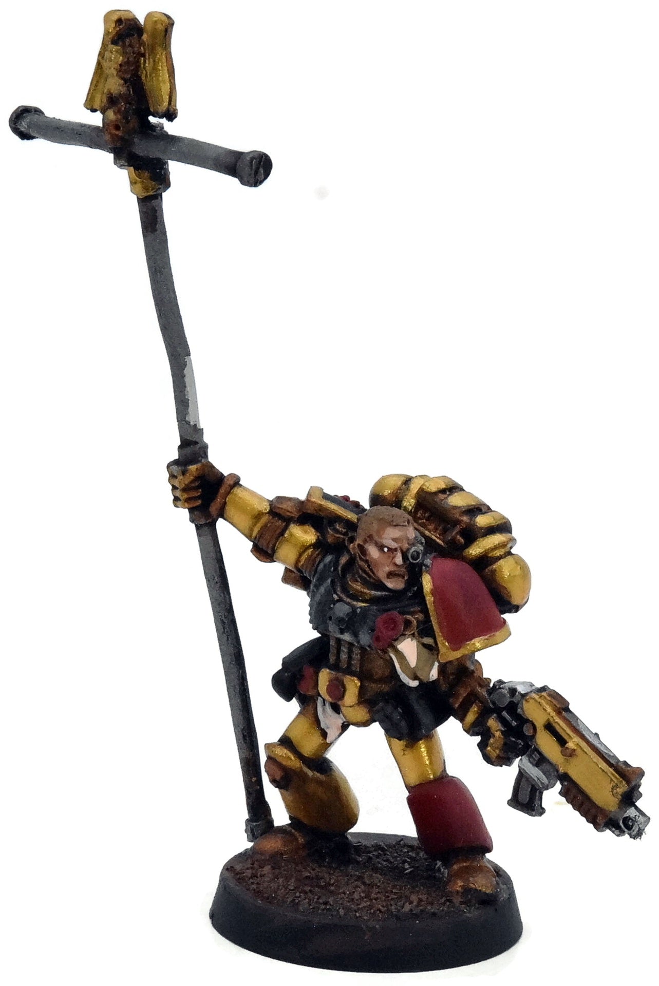 SPACE MARINES Ancient banner standard #1 METAL Minotaurs 40K 3032