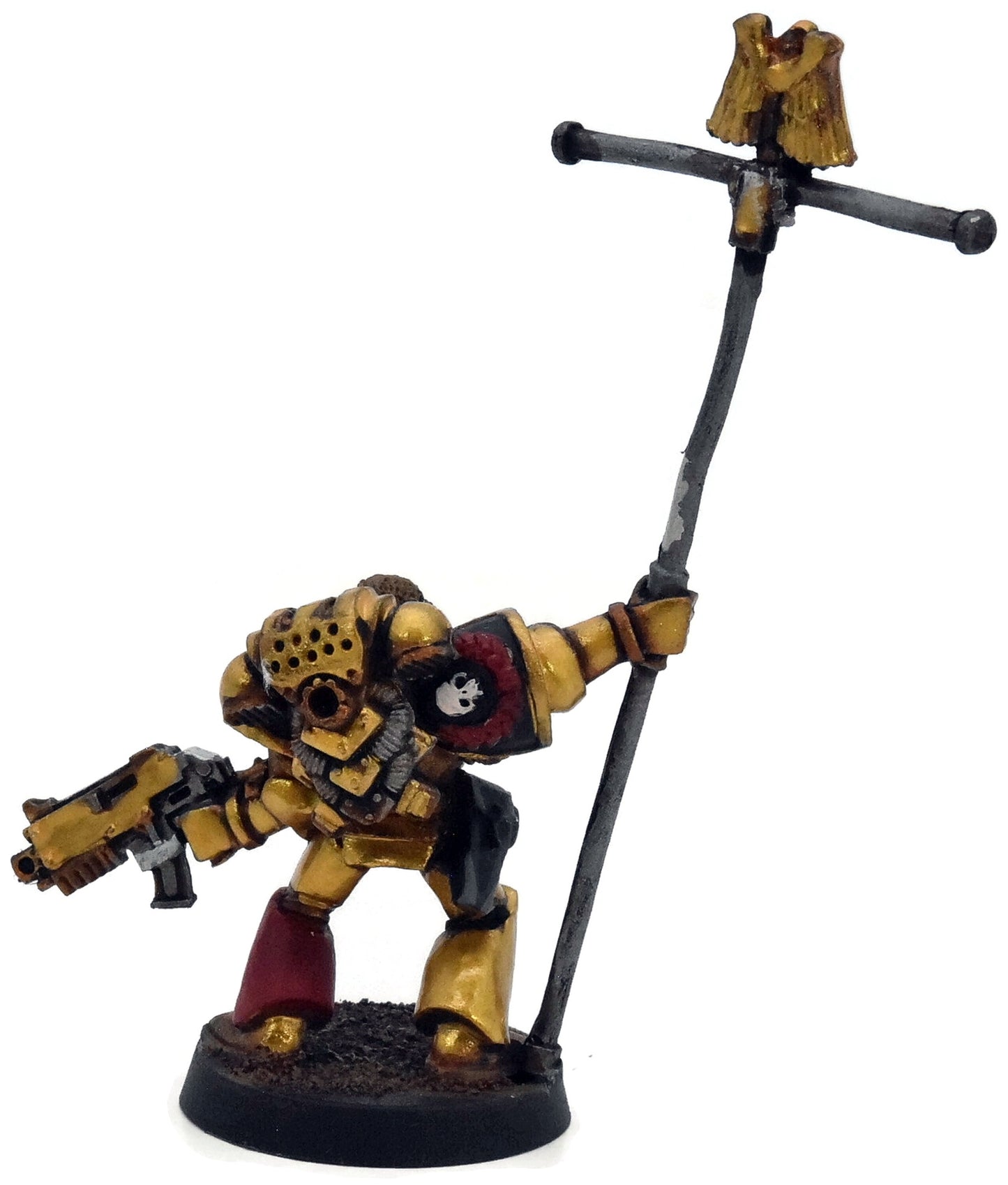SPACE MARINES Ancient banner standard #1 METAL Minotaurs 40K 3032
