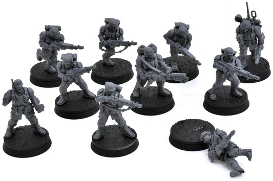 ASTRA MILITARUM 10 Cadian Shock Troop #1 Warhammer 40K 1330