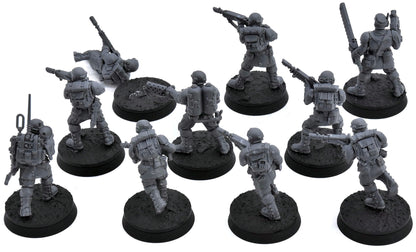 ASTRA MILITARUM 10 Cadian Shock Troop #1 Warhammer 40K 1330