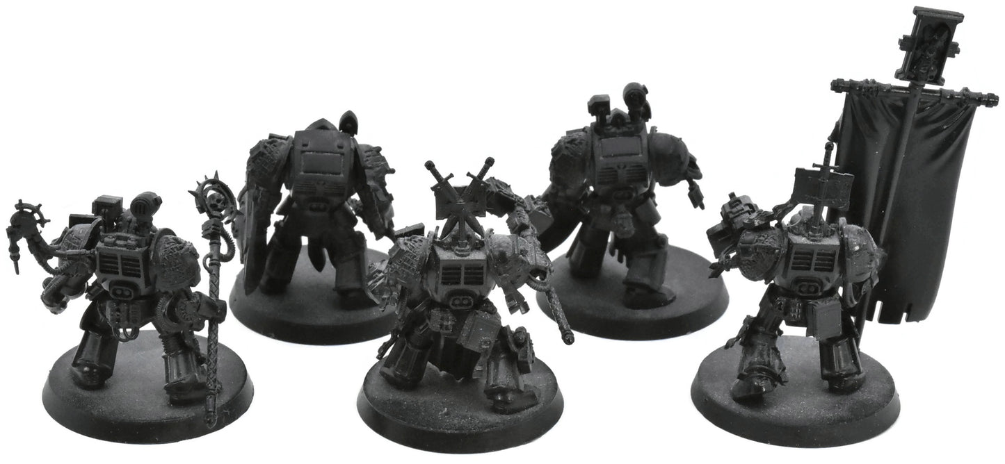 GREY KNIGHTS 5 Gk Paladin Squad #1 Warhammer 40K 3285 1 arm missing