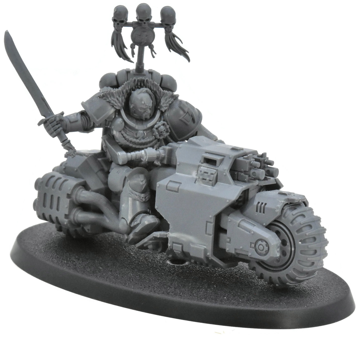 SPACE MARINES Kor'Sarro Khan White Scars bike #1 CONVERTED Warhammer 40K 3292