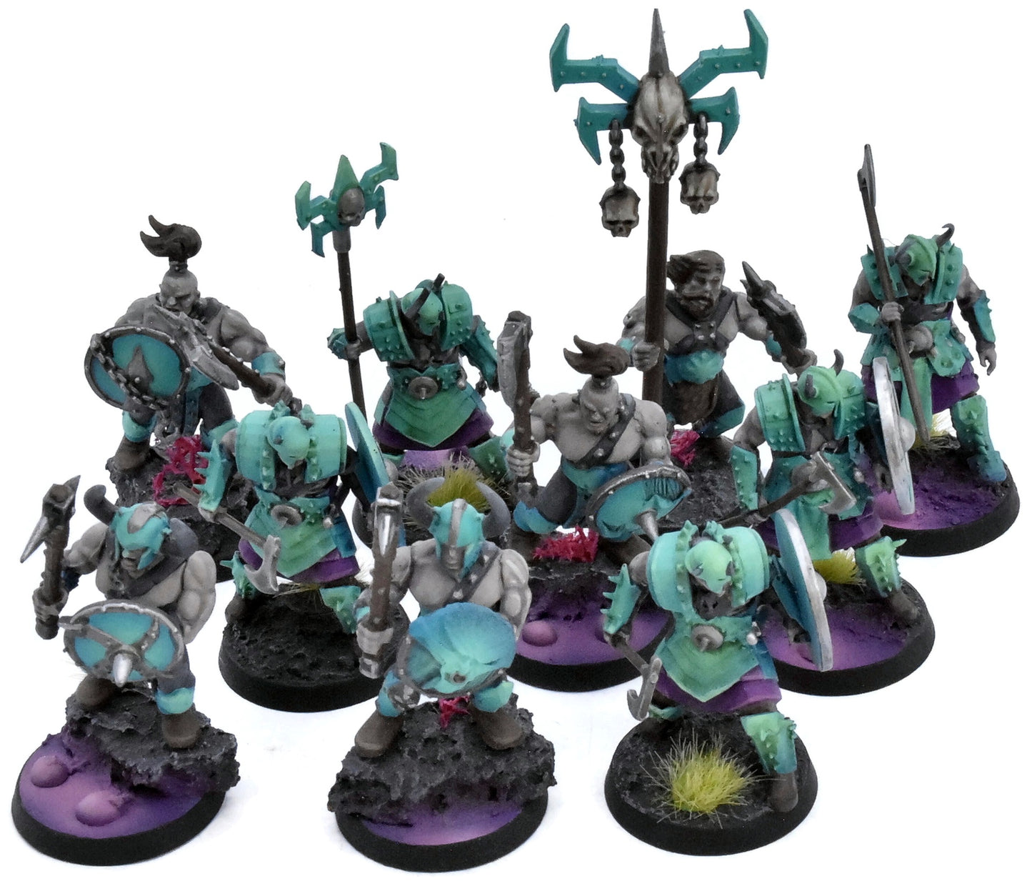 SLAVES TO DARKNESS 10 Chaos Marauders #2 PRO PAINTED Warhammer Sigmar 0483
