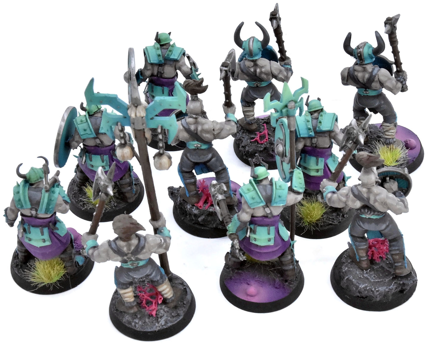 SLAVES TO DARKNESS 10 Chaos Marauders #2 PRO PAINTED Warhammer Sigmar 0483