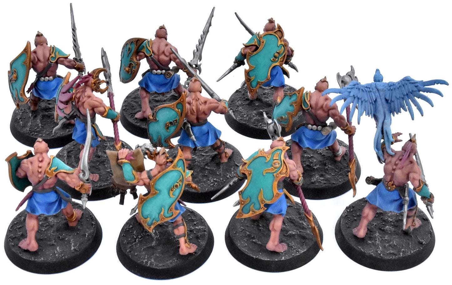 DISCIPLES OF TZEENTCH 10 Kairic Acolytes #1 WELL PAINTED Warhammer Sigmar 0513