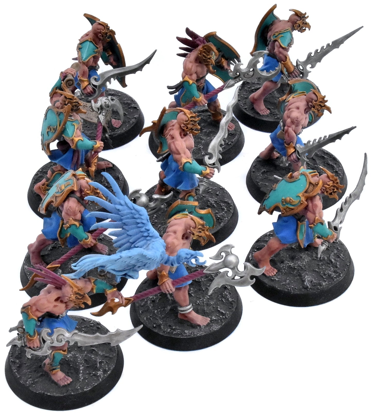 DISCIPLES OF TZEENTCH 10 Kairic Acolytes #1 WELL PAINTED Warhammer Sigmar 0513