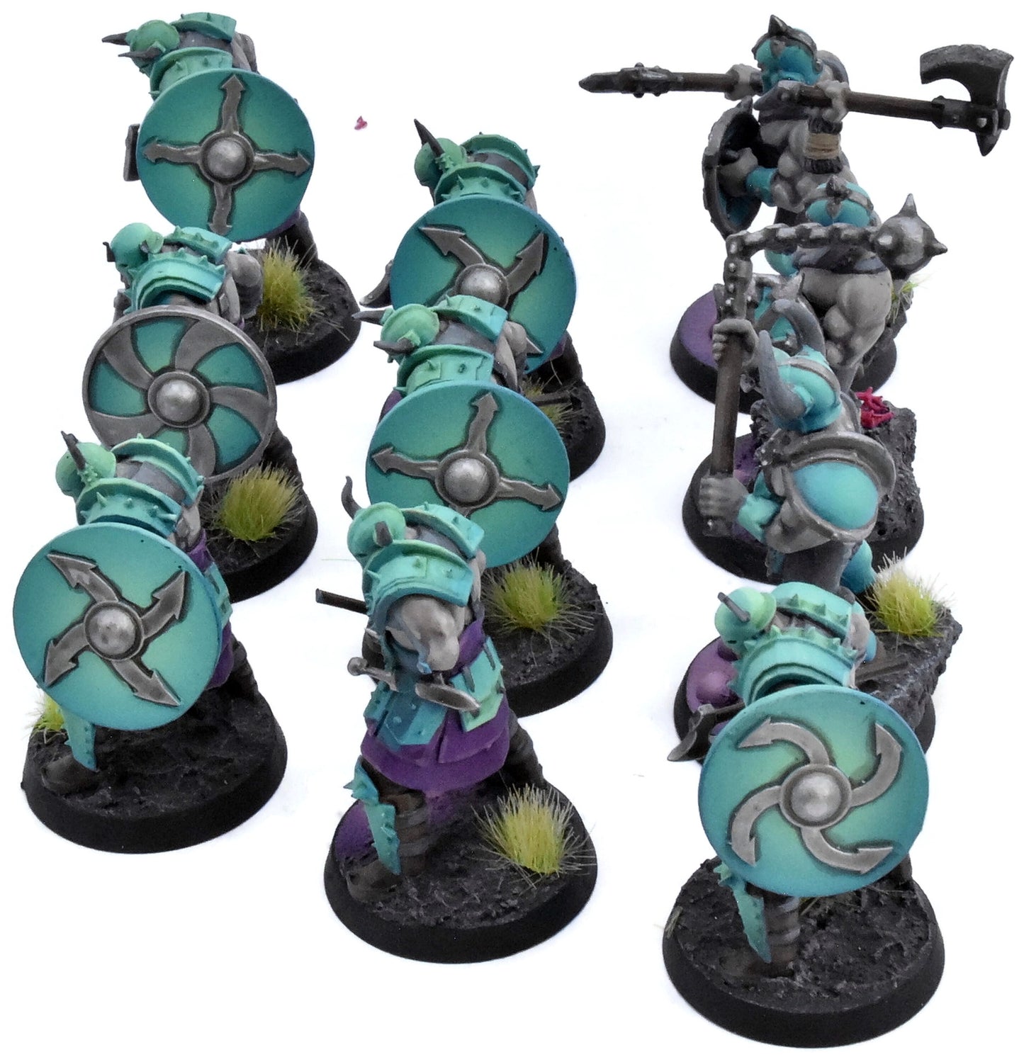 SLAVES TO DARKNESS 10 Chaos Marauders #4 PAINTED not all GW Sigmar 0520