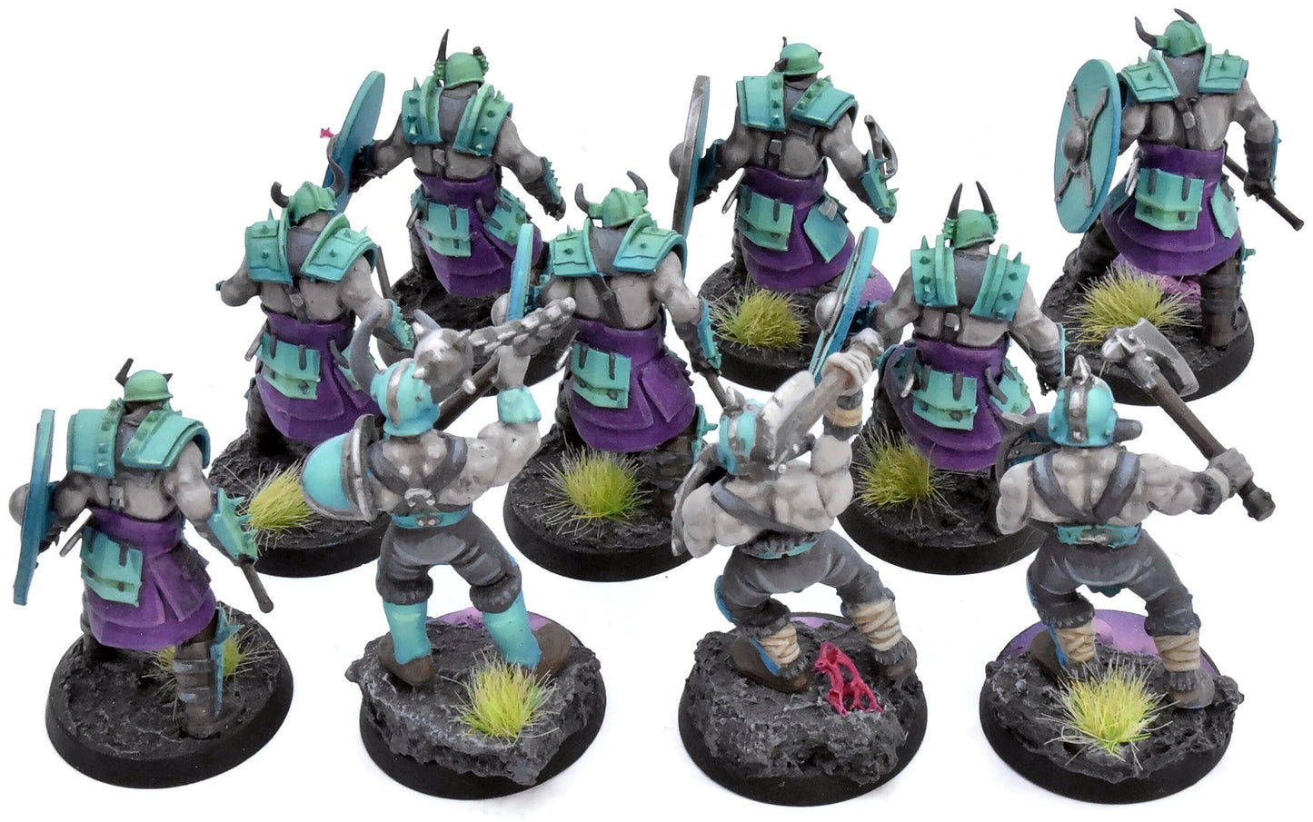 SLAVES TO DARKNESS 10 Chaos Marauders #4 PAINTED not all GW Sigmar 0520