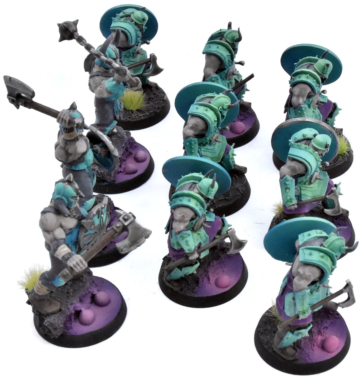 SLAVES TO DARKNESS 10 Chaos Marauders #4 PAINTED not all GW Sigmar 0520