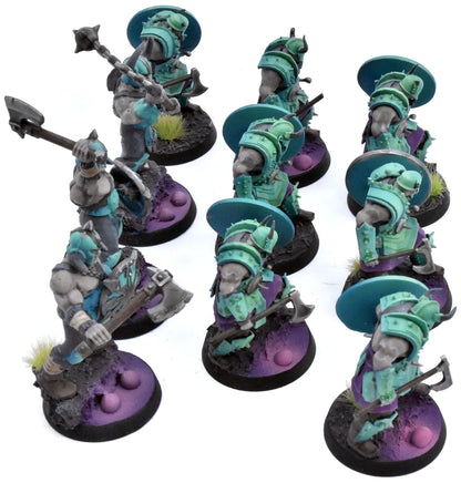 SLAVES TO DARKNESS 10 Chaos Marauders #4 PAINTED not all GW Sigmar 0520