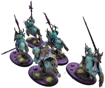 SLAVES TO DARKNESS 5 Chaos Knights #2 PRO PAINTED broken lance Sigmar 0551