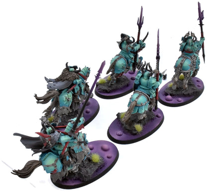 SLAVES TO DARKNESS 5 Chaos Knights #2 PRO PAINTED broken lance Sigmar 0551