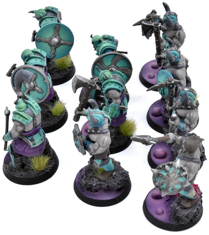 SLAVES TO DARKNESS 10 Chaos Marauders #1 PAINTED not all GW Sigmar 0568