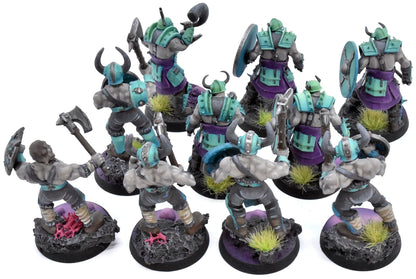 SLAVES TO DARKNESS 10 Chaos Marauders #1 PAINTED not all GW Sigmar 0568