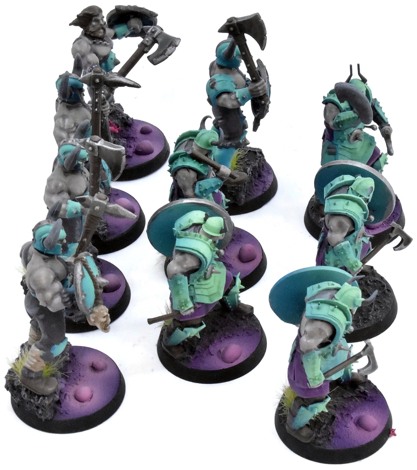 SLAVES TO DARKNESS 10 Chaos Marauders #1 PAINTED not all GW Sigmar 0568