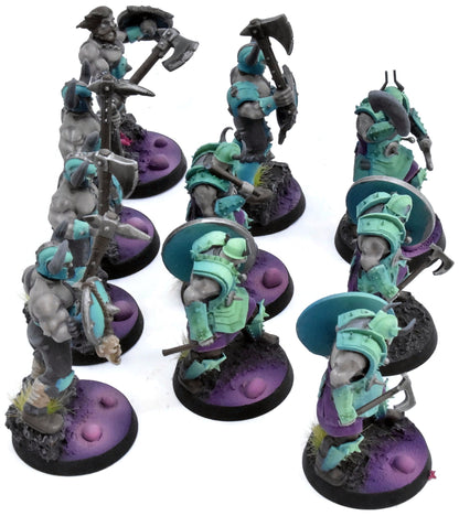 SLAVES TO DARKNESS 10 Chaos Marauders #1 PAINTED not all GW Sigmar 0568