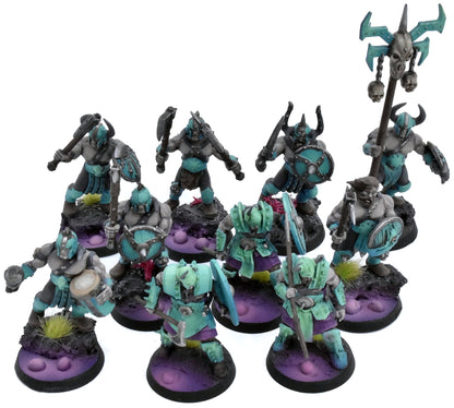 SLAVES TO DARKNESS 10 Chaos Marauders #3 PAINTED not all GW Sigmar 0582