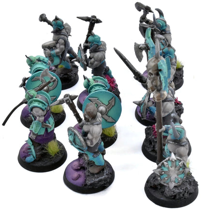 SLAVES TO DARKNESS 10 Chaos Marauders #3 PAINTED not all GW Sigmar 0582