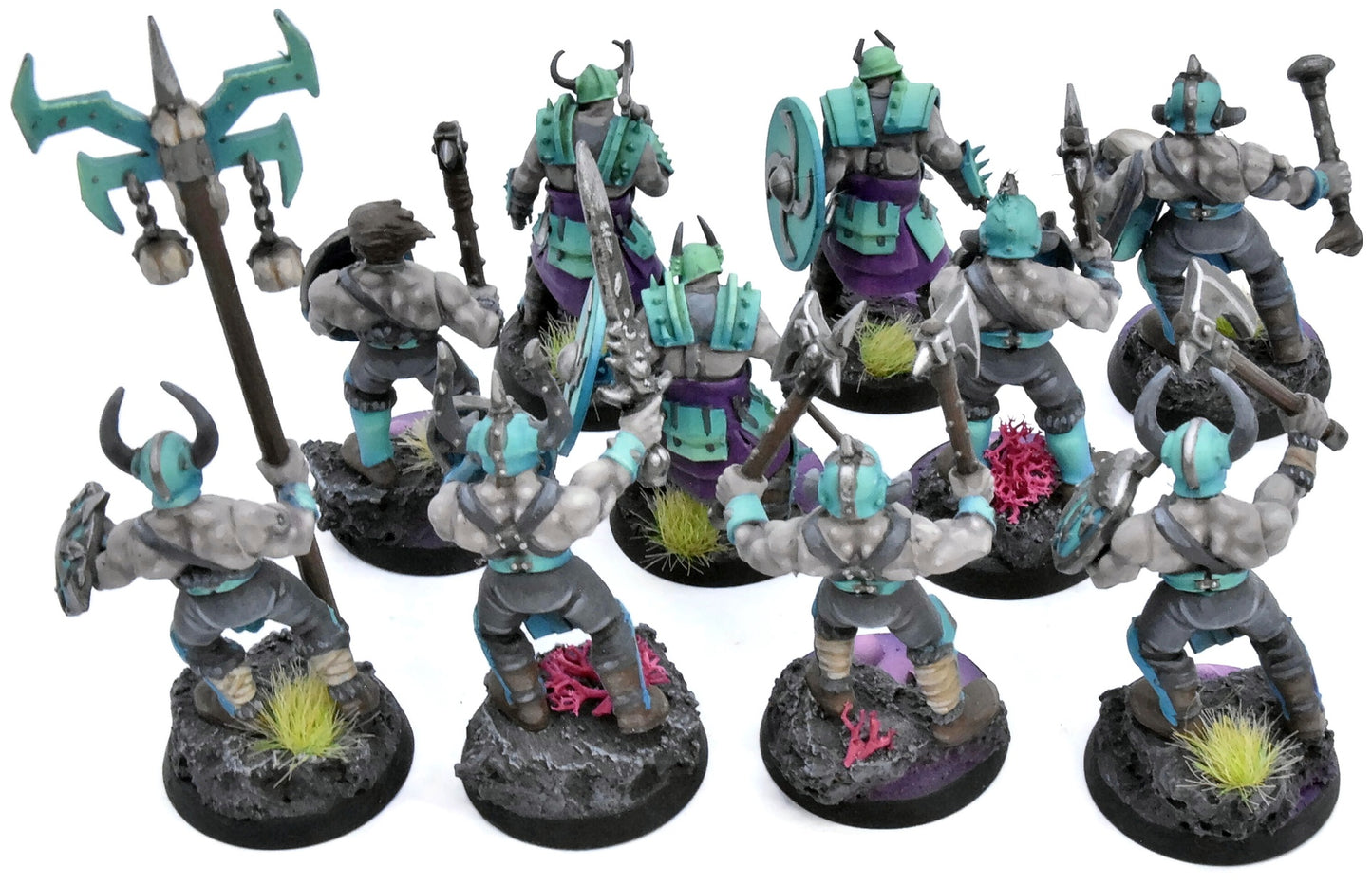 SLAVES TO DARKNESS 10 Chaos Marauders #3 PAINTED not all GW Sigmar 0582