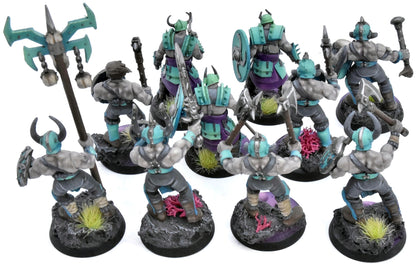 SLAVES TO DARKNESS 10 Chaos Marauders #3 PAINTED not all GW Sigmar 0582