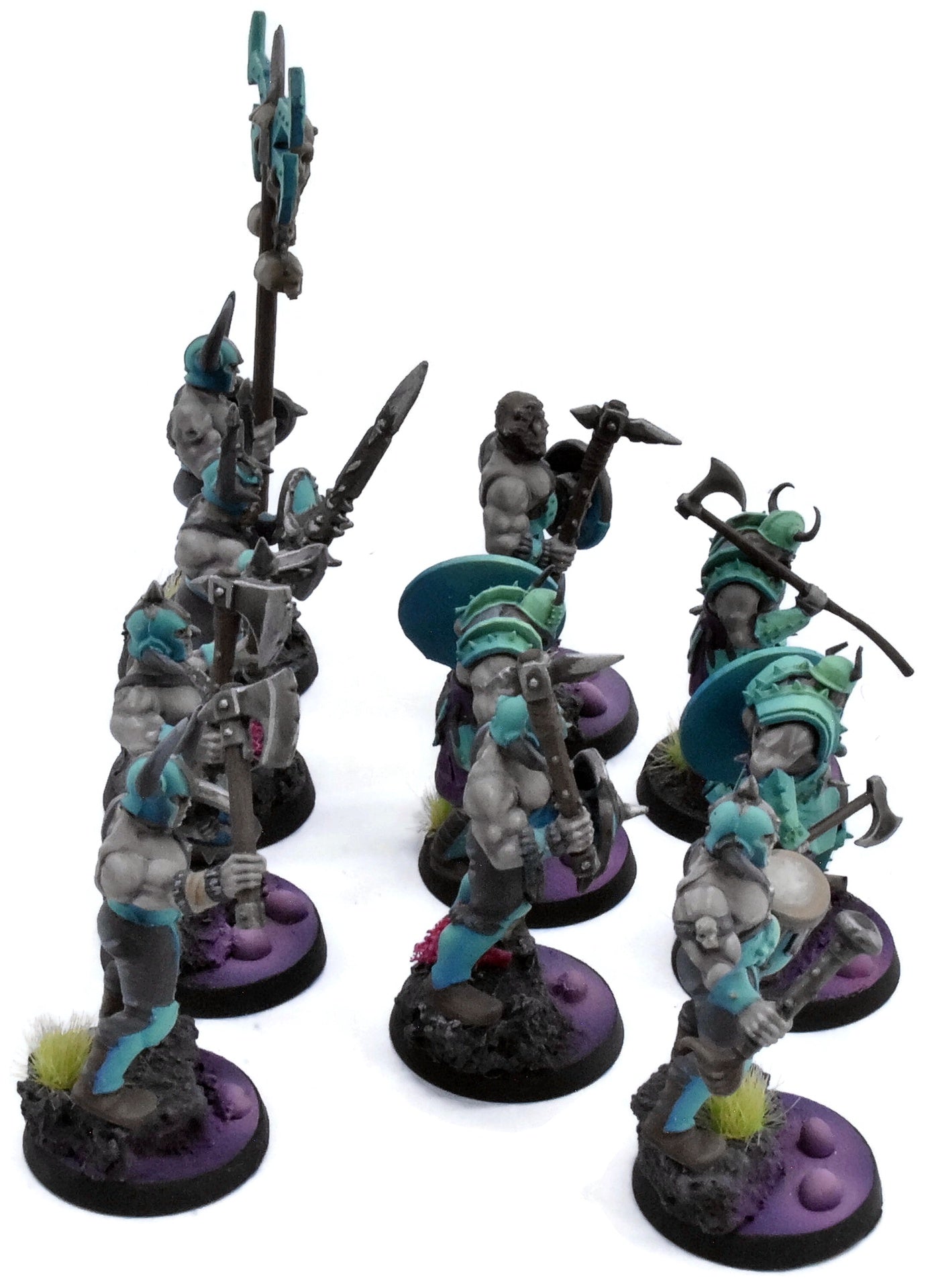 SLAVES TO DARKNESS 10 Chaos Marauders #3 PAINTED not all GW Sigmar 0582
