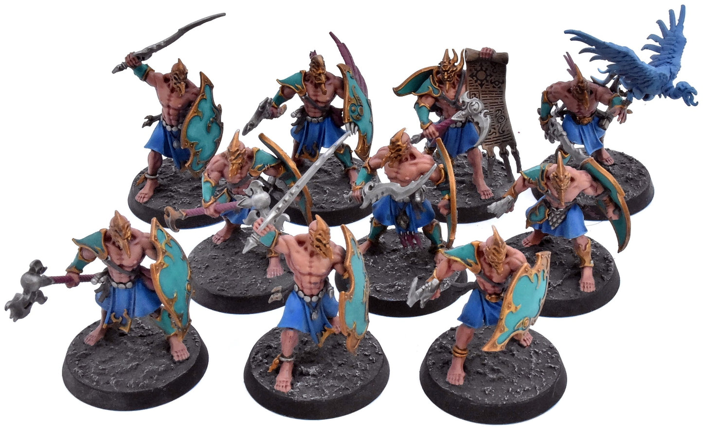 DISCIPLES OF TZEENTCH 10 Kairic Acolytes #2 WELL PAINTED Warhammer Sigmar 0599