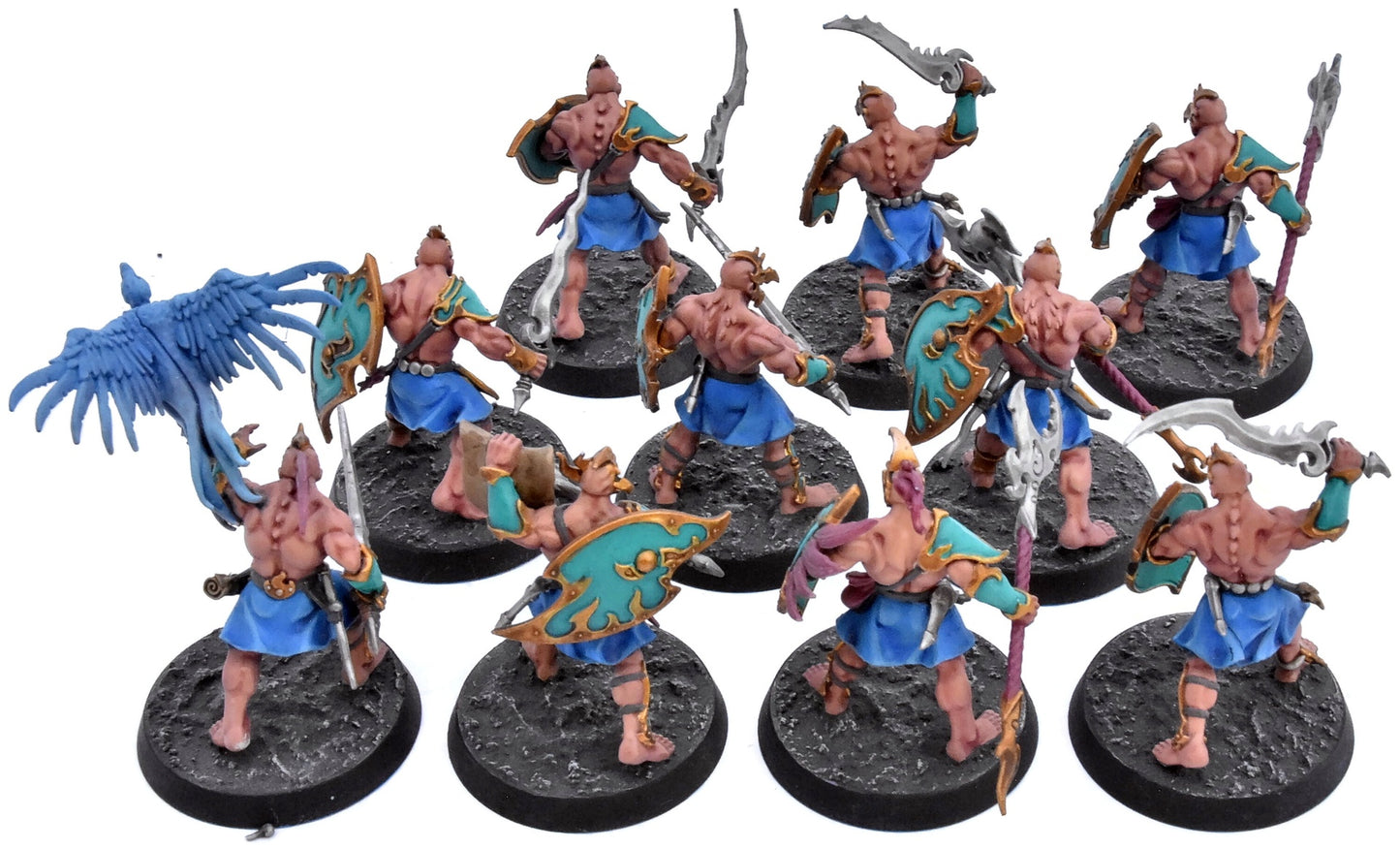 DISCIPLES OF TZEENTCH 10 Kairic Acolytes #2 WELL PAINTED Warhammer Sigmar 0599