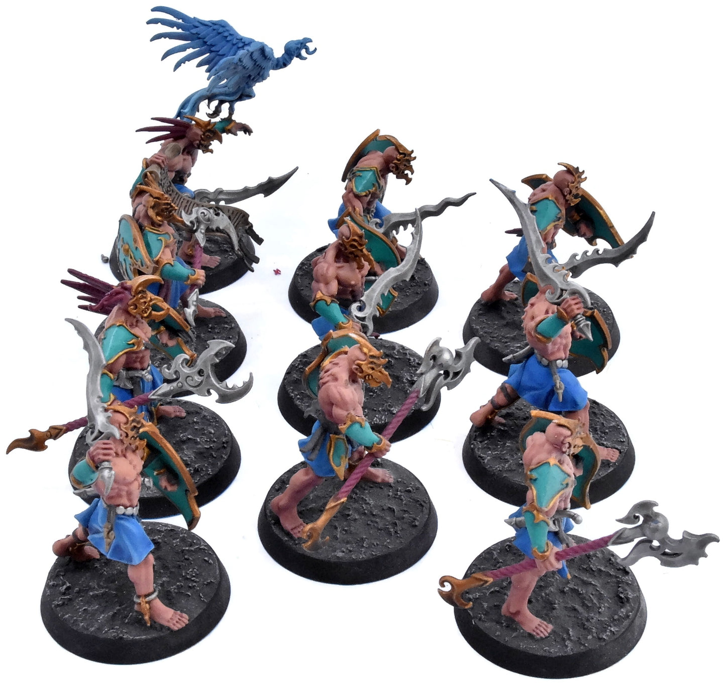 DISCIPLES OF TZEENTCH 10 Kairic Acolytes #2 WELL PAINTED Warhammer Sigmar 0599
