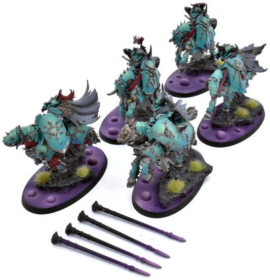 SLAVES TO DARKNESS 5 Chaos Knights #3 PRO PAINTED broken lances igmar 0612