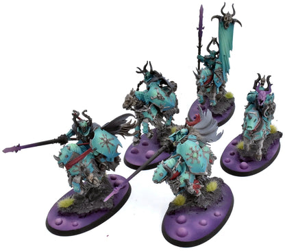SLAVES TO DARKNESS 5 Chaos Knights #1 PRO PAINTED Warhammer Sigmar 0636