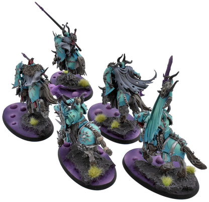SLAVES TO DARKNESS 5 Chaos Knights #1 PRO PAINTED Warhammer Sigmar 0636