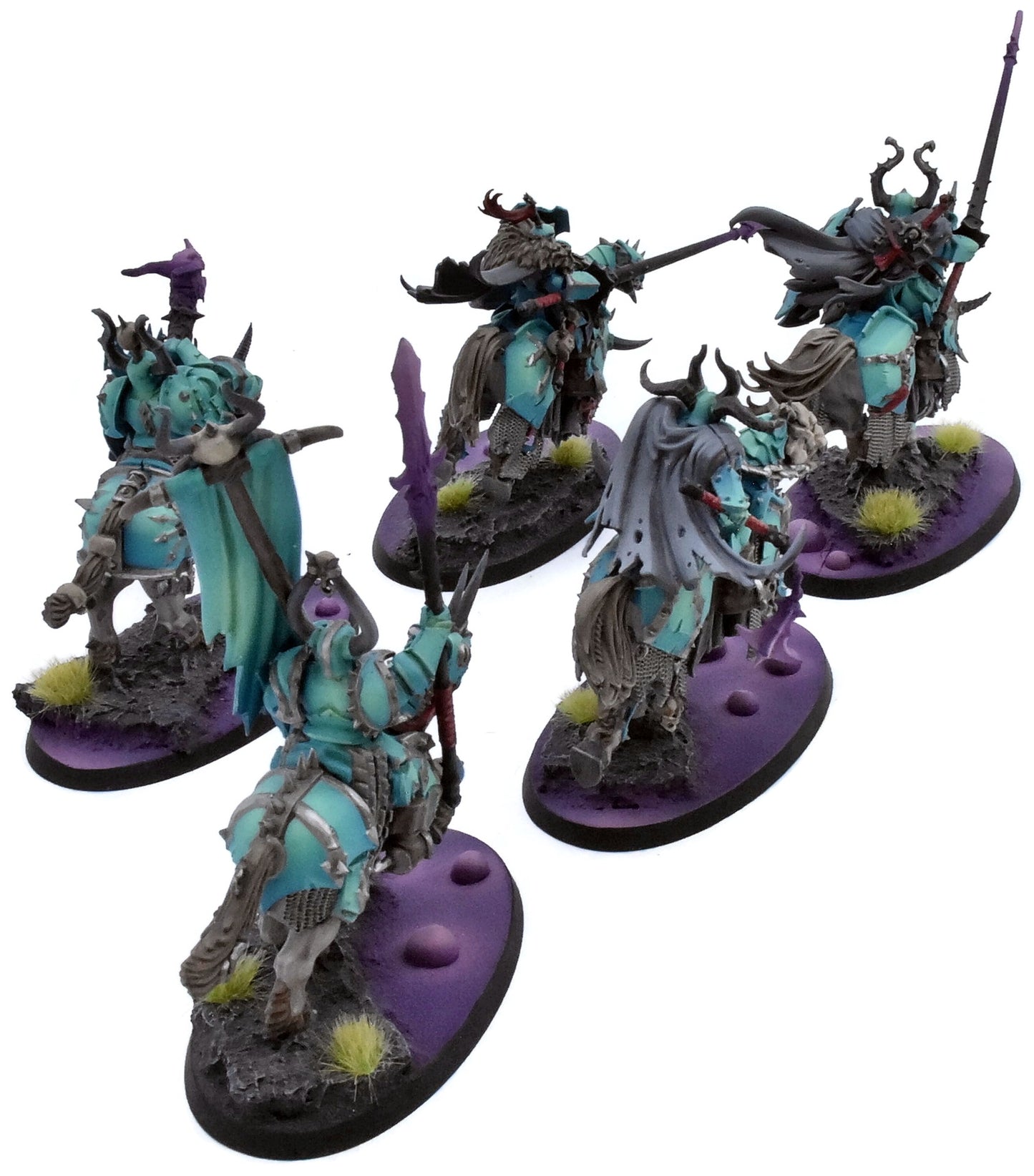SLAVES TO DARKNESS 5 Chaos Knights #1 PRO PAINTED Warhammer Sigmar 0636