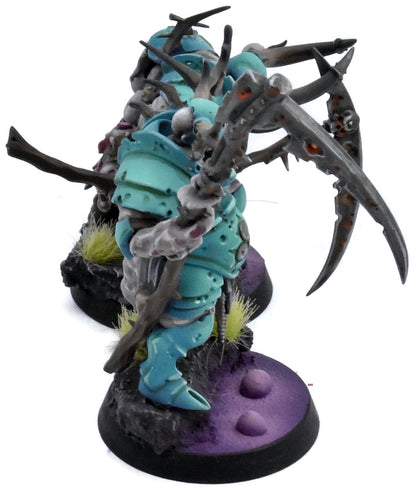 MAGGOTKIN OF NURGLE 2 Putrid Blightkings #1 PRO PAINTED Warhammer Sigmar 0643