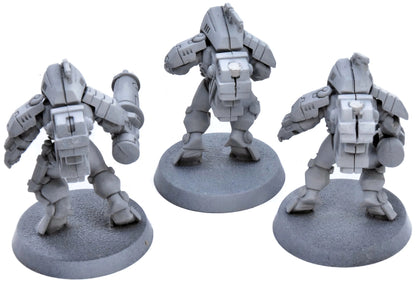 T'AU EMPIRE 3 Xv25 Stealth Battlesuits #1 Warhammer 40K 0667